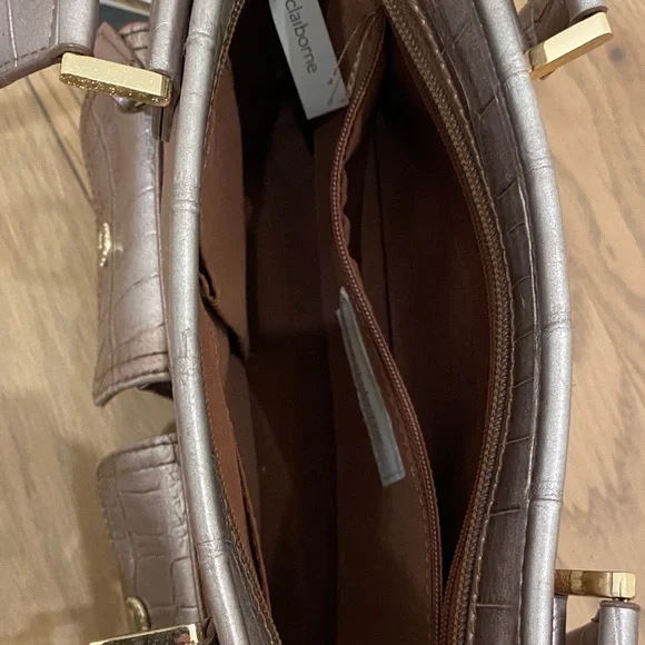 Y2K Liz Claiborne Rose Gold Shoulder Bag - Picture 13 of 13